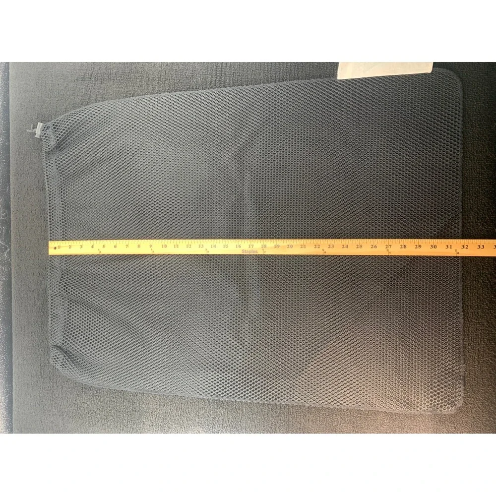 2 Pack Mesh Laundry Bags with Drawstring Black gym‎ gear 24x32 inches